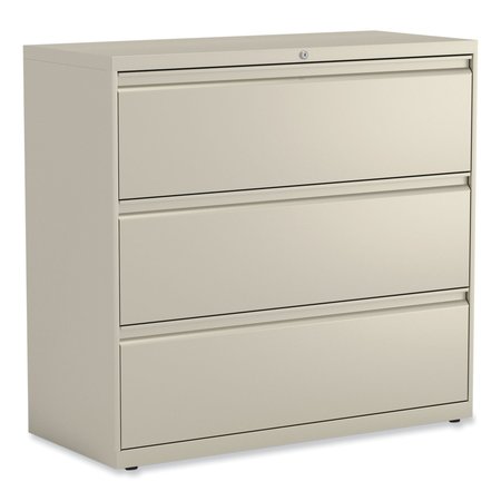 ALERA 42 in W 3 Drawer File Cabinets, Putty, Legal; Letter; A4; A5 17643